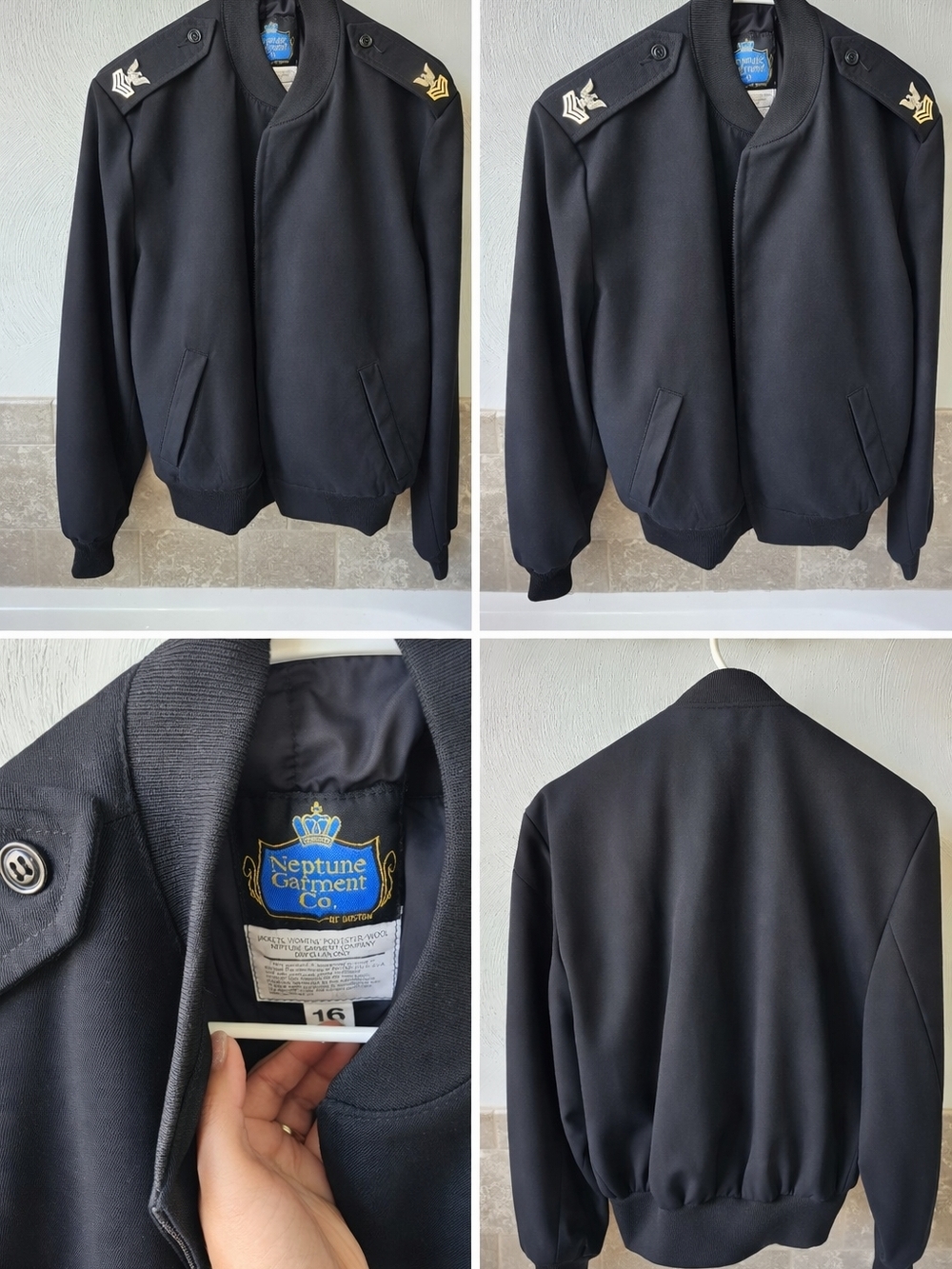 Women’s Black Bomber Jacket (Eisenhower)